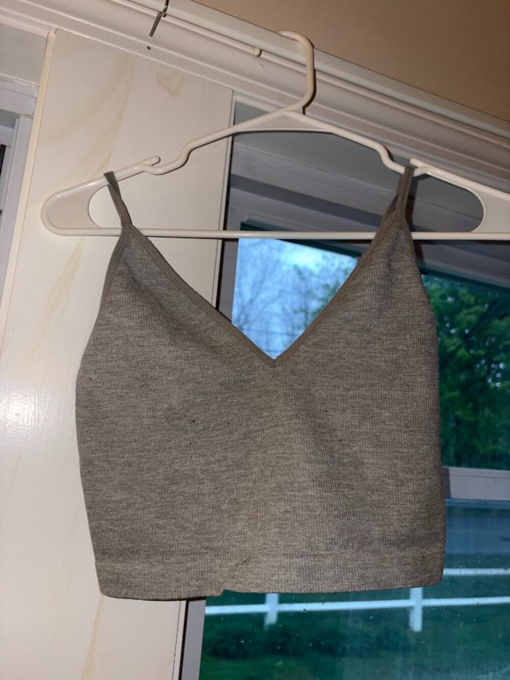 Forever 21 Brand Small Grey Tank Crop Top